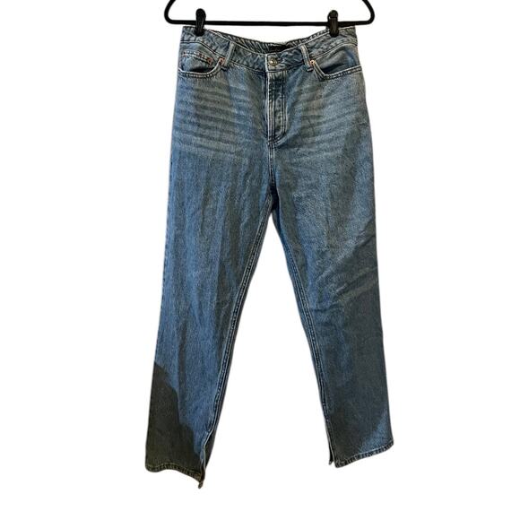 House of Harlow 1960 Button Fly Split Hem Straight Leg Jean 30 - Picture 2 of 15